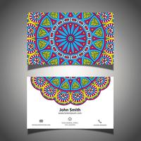 Colourful business card  vector