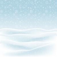 Christmas snowy landscape vector