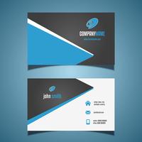 Business card with a modern design vector
