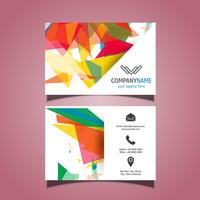 Abstract business card design vector