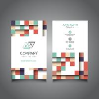 Modern business card design vector