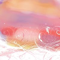 Abstract floral watercolor background  vector