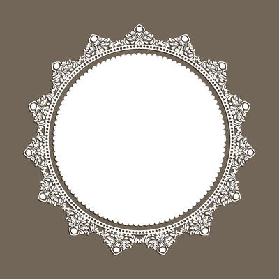 Decorative lace style border 