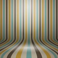 Vintage striped curved display background vector