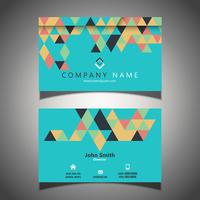 Abstract business card design  vector