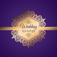 Decorative wedding invitation