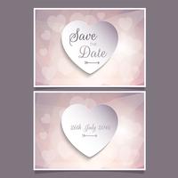 Save the date invitation design vector