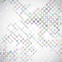 Abstract background with connecting lattices vector