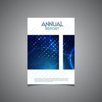 Diseño de portada de informe anual de negocios vector