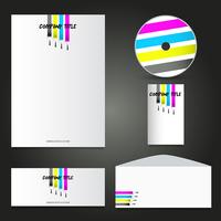 Painters business stationery mock up  vector