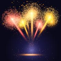 Fireworks background vector