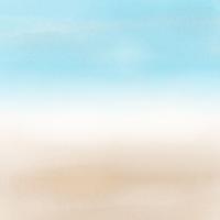 Abstract beach landscape in watercolor  vector