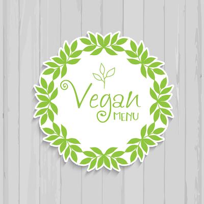 Vegan menu design 