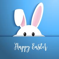 Easter bunny background vector