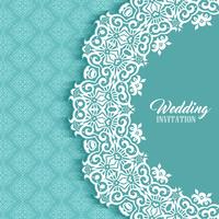 Decorative invitation background vector