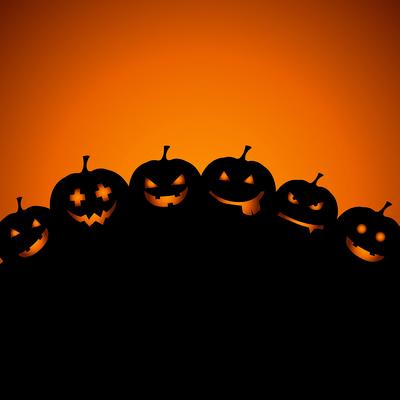 Halloween pumpkin background 