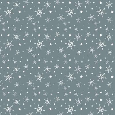 Snowflake and stars pattern 
