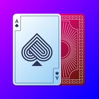 Playing Card Design Rectangle vector