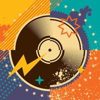 icono de vector de logotipo de música de registro de disco de vinilo. arte  del logotipo de vinilo, iconos y gráficos vectoriales. 10627439 Vector en  Vecteezy