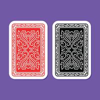 Playing Cards Back Cover vector