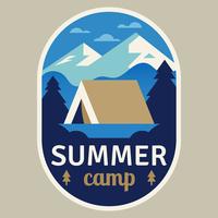 Summer Camp Patch vector