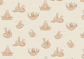 Sloth Pattern Vector Design