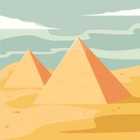 Pyramids Vector Illustration