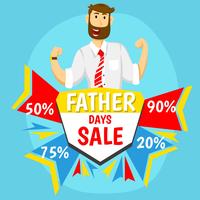 Venta del día del padre vector