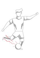 Awesome Abstract Soccer Player Vectors