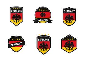 Vector de parche de futbol de alemania