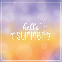 Blurry Bokeh Summer Background vector