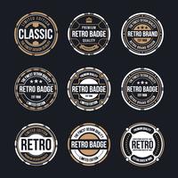 Circle Vintage and Retro Badge Design