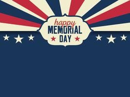 American style background for memorial day vector