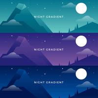 Vector de gradientes de noche