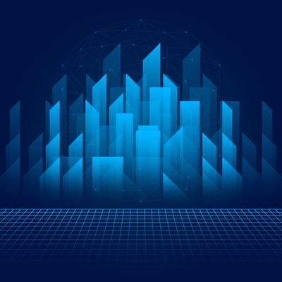 Light Rays Abstract Building Technology Background