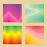 Gradients Collection On Cream Vector