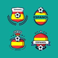 Espanol Soccer Patch Vector