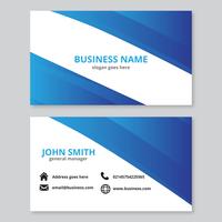 Blue Abstract Waves Business Card vector