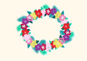 Free Vector Illustration of Hawaiian Lei