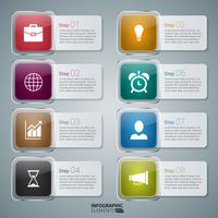 Icon Infographic Banner Design Elements vector