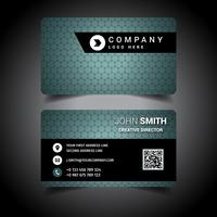 Solid Business Card vector