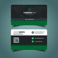 Green Elegant Business Card vector