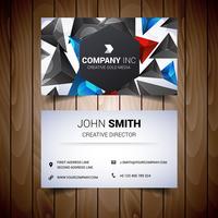 Black And Colored Elegant Business Card vector