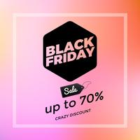 Black Friday In Vivid Color vector