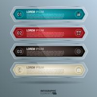 Glossy Rounded Lozenge Infographics vector