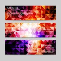 Light Abstract Background Header Set vector