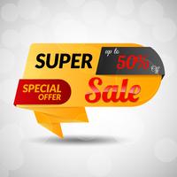 Yellow Sale Discount Banner vector