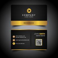 Golden Business Card vector