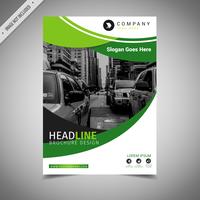 Green Cover Template vector