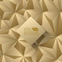 Gold Triangle Abstract Background vector